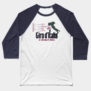 Giro d Italia Italy Bike Race Baseball T-Shirt